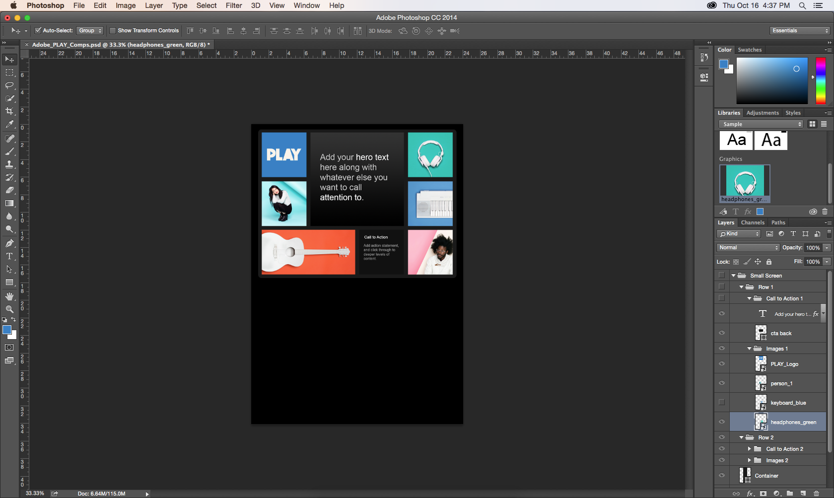 Adobe Photoshop CC 2014 for Mac Workspace (2014)